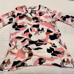 Masai Copenhagen Chic Pink Camouflage Women's Blouse